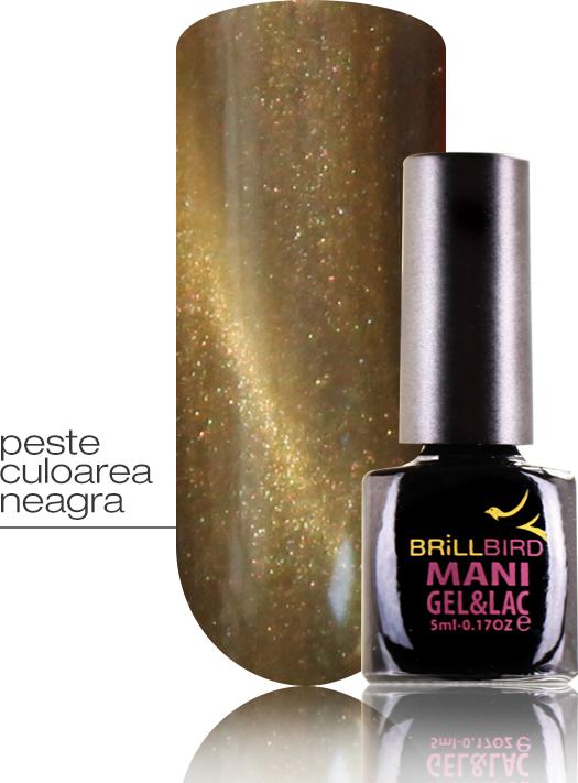 Produktbild BrillBird Cat Eye Gel&Lac “Gold” – 5ml (Gold, Gel-Effekt Nagellack)