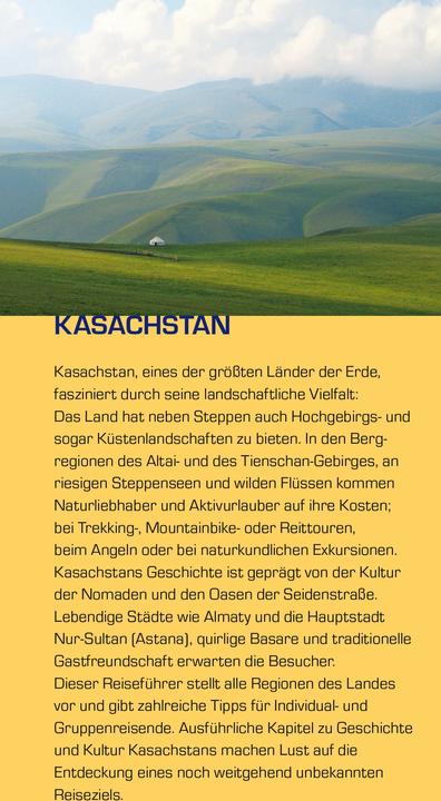 Image du produit Reiseführer Kasachstan (Allemand, Dagmar Schreiber, 2019)