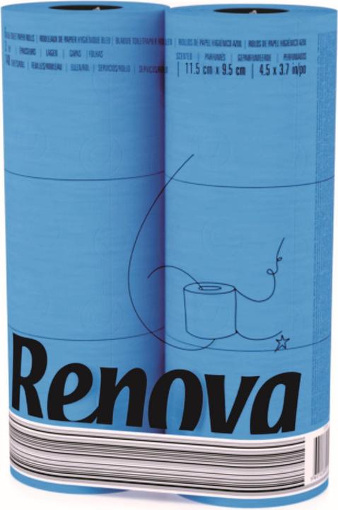 Renova Papier hygiénique bleu (6 x)