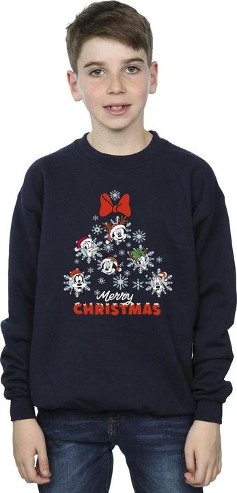 Actual product image Disney Boys Mickey Mouse And Friends Christmas Tree Sweatshirt (140, 146)