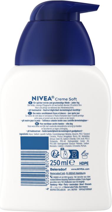 Image du produit NIVEA Creme Soft (Savon liquide, 250 ml)