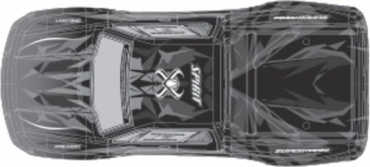 Produktbild Absima Karosserie Monster Truck Spirit 1:16 Blau