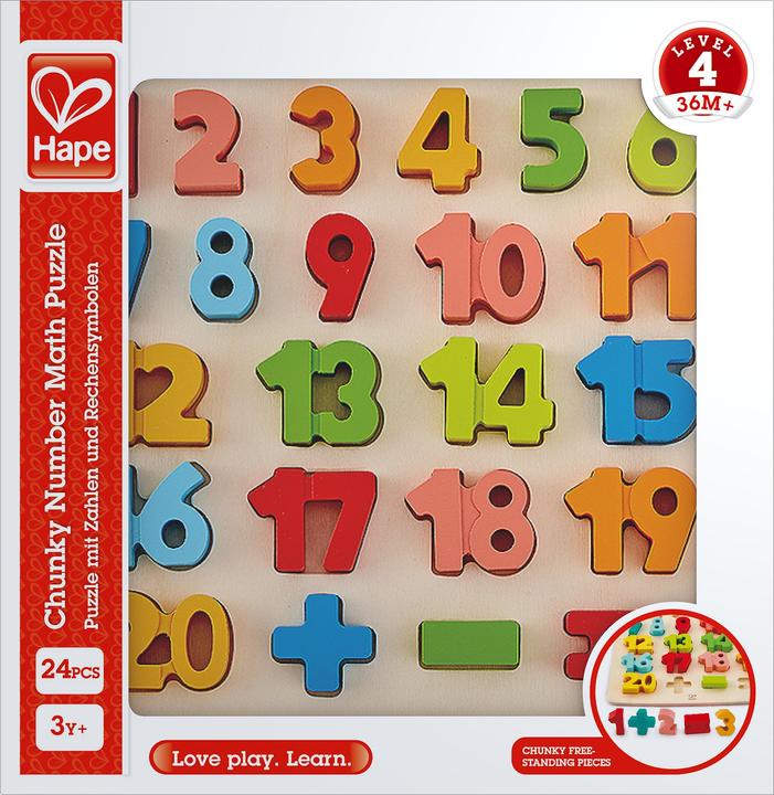 Hape Puzzle avec des chiffres et des symboles