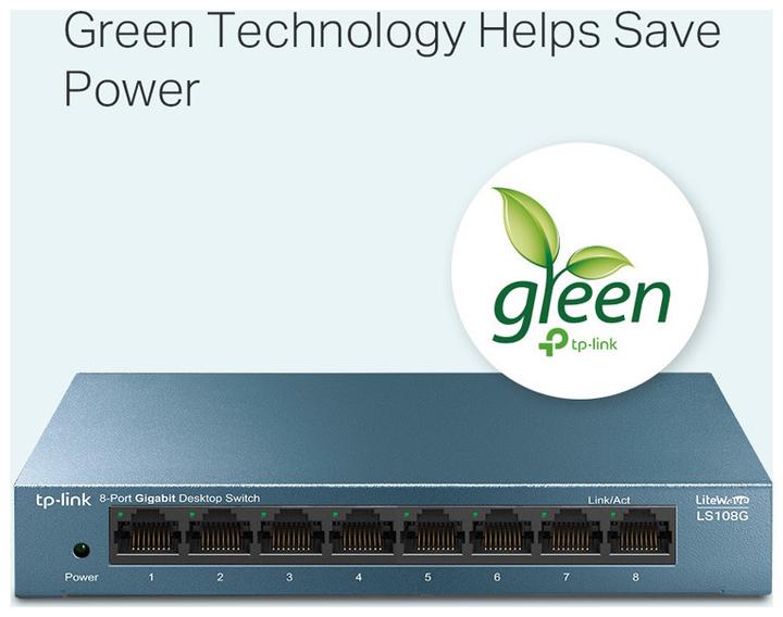 Actual product image TP-Link LS108G (8 Ports)