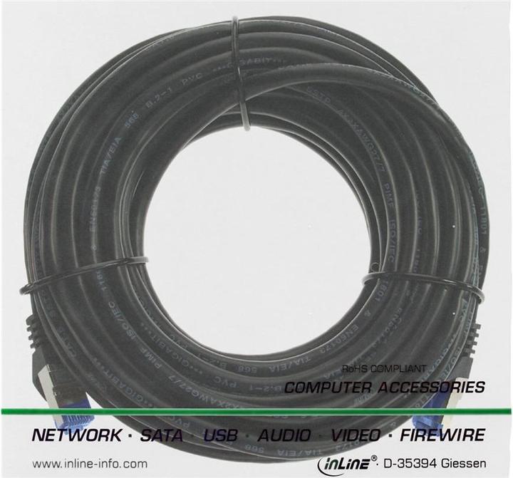 Immagine prodotto InLine Cavo di rete (S/FTP, CAT6a, 15 m)