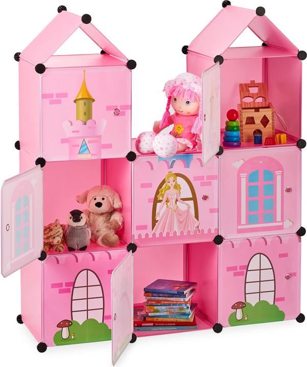 Relaxdays Interlocking Castle Storage Shelf