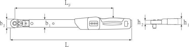 Actual product image Stahlwille Torque spanner 730NR/20QR FK (1/2", 40 Nm, 200 Nm)