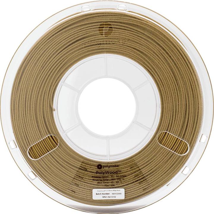 Immagine prodotto Polymaker PA08005 Filamento PolyWood PLA 1,75 mm 600 g Marrone 1 pz. (PLA, 1.75 mm, 600 g, Marrone)
