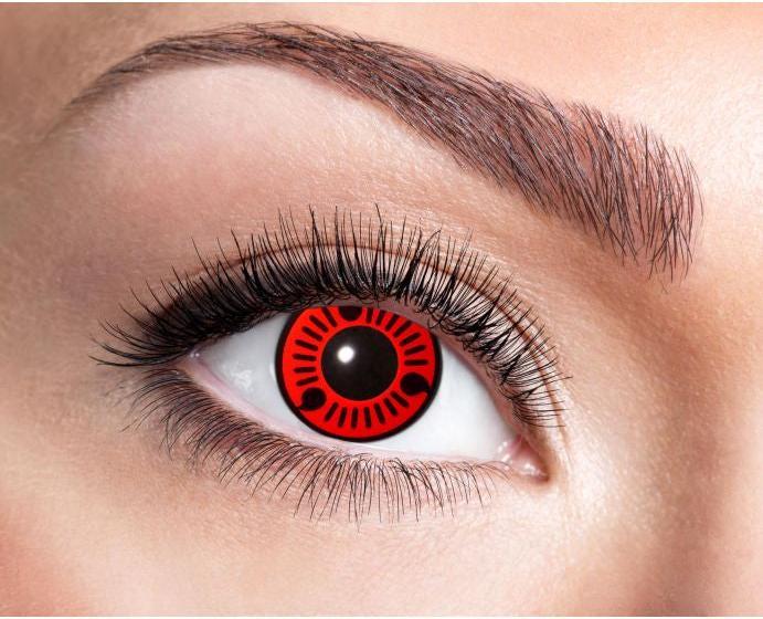 Eyecatcher Farbige Kontaktlinsen MANGA | 3-Monatslinsen (Rot)