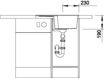 Produktbild Blanco ZIA 40 S (Einbauspüle, 61.50 cm, 50 cm)