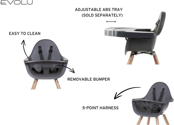 Actual product image Childhome Evolu 2 (Highchair)