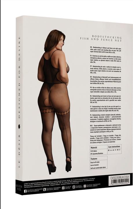 Produktbild Le Désir Duo Net High Neck Bodystocking (One Size)