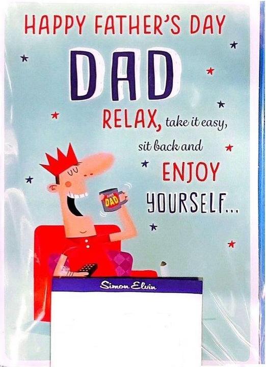 Produktbild Simon Elvin Grusskarte Enjoy Yourself Vatertag 6erPack Karton (6 Stk.)