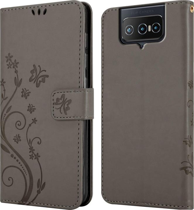 Immagine prodotto Cadorabo Custodia Flower Book (Asus Zenfone 8 Flip)