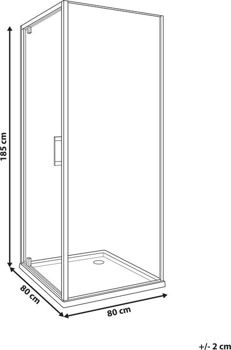Produktbild Beliani Darli (80 cm, 80 cm, 185 cm)