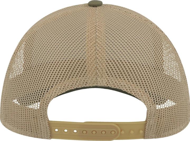 Actual product image Atlantis Unisex Adult Rapper 5 Panel Canvas Recycled Trucker Cap (One size)