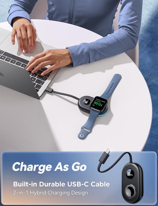 Actual product image Joyroom Charger for Apple Watch JR-W09 (black)