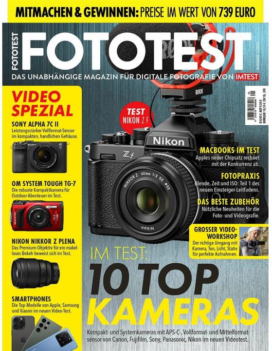 Produktbild FOTOTEST - Das unabhängige Magazin für digitale Fotografie von IMTEST (Deutsch, FUNKE One GmbH, 2024)