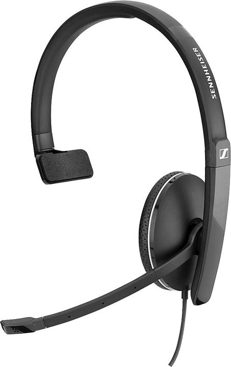 Actual product image Sennheiser Headset SC 135, monaural, with jack plug, flexible arm, various versions. Versions (Cable, USB-A)