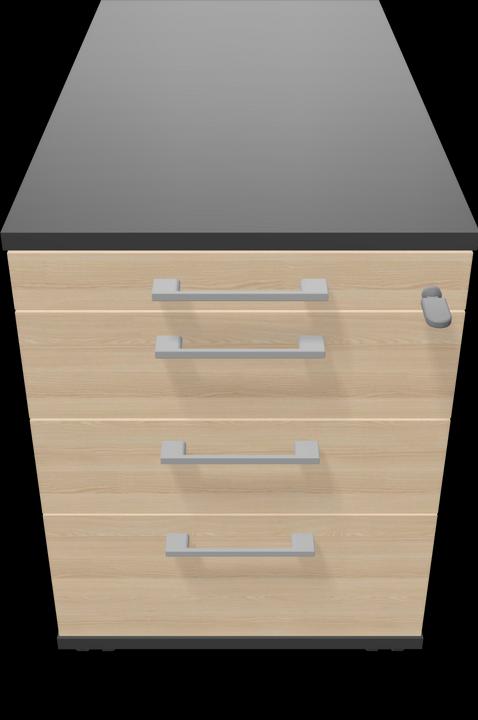 Image du produit Narbutas Caisson à roulettes Optima 8665 (430 x 800 x 594 mm)