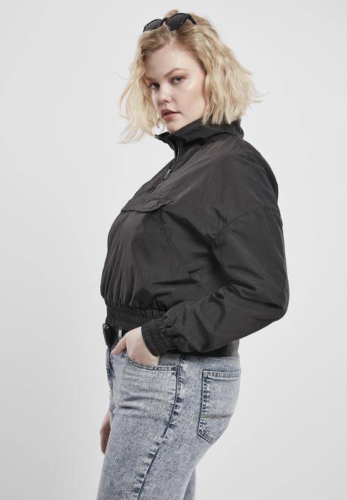 Image du produit Urban Classics Ladies Cropped Crinkle Nylon Pull Over Jacket (XXL)