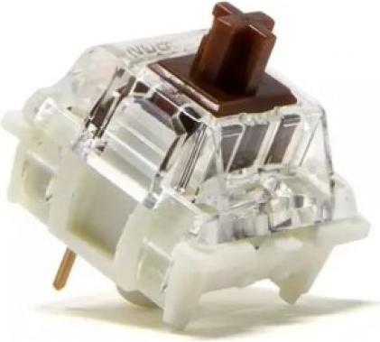 Actual product image Ducky Gateron G Pro Brown RGB Switches, mechanical, 3-pin, tactile, MX stem, 55g - 110 pieces