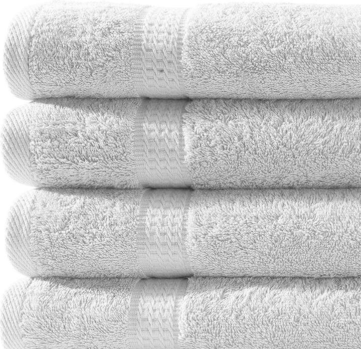 Immagine prodotto Casativo Set di asciugamani da 12 pezzi in 100% cotone, bianco (50 x 100 cm, 70 x 140 cm, 30 x 50 cm)