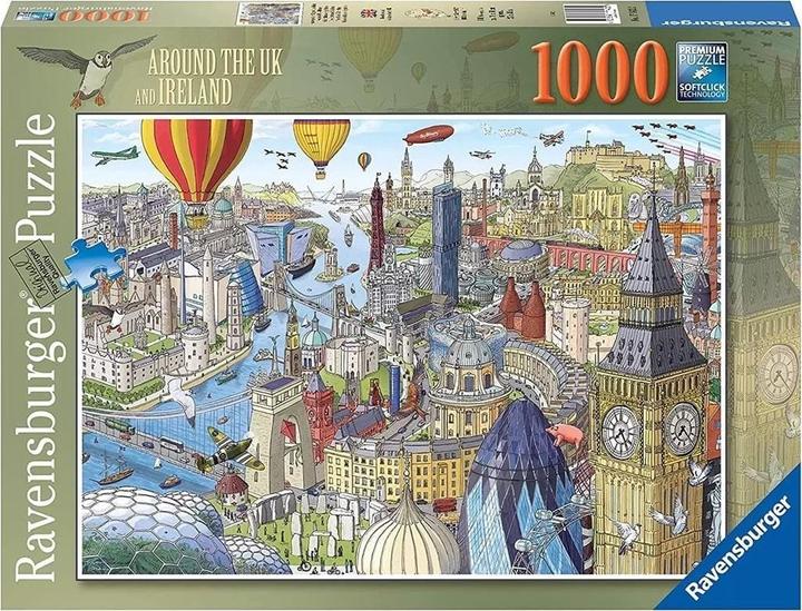 Produktbild Ravensburger Puzzle 1000 Rund um die Britischen Inseln