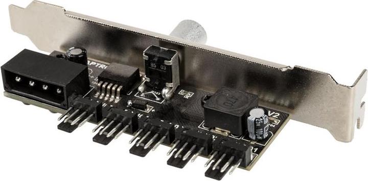 Actual product image Lamptron CP120 V2 PCI bezel fan controller - silver (5 Fan)
