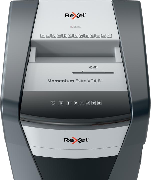 Immagine prodotto Rexel Distruggidocumenti Momentum Extra XP418+, 4 x 35 mm (Taglio delle particelle)