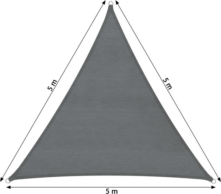 Produktbild tectake Sonnensegel (500 x 500 x 500 cm)