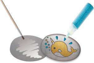 Produktbild Grafix Stenen Schilderen Glitter Eenhoorn