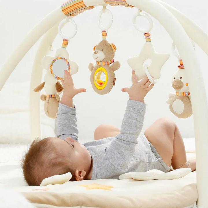 Produktbild Fehn Spielbögen & Spieldecken 3D Activity-Decke Teddy - Rainbow + GRATIS Strampler