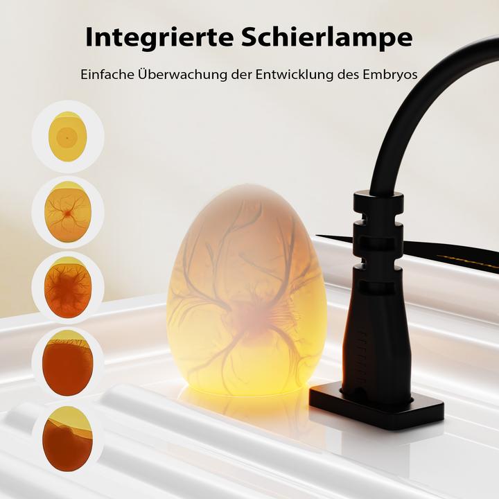 Produktbild Fudajo Vollautomatischer Flächenbrüter Brutmaschine 36 Eier Inkubator Hühner