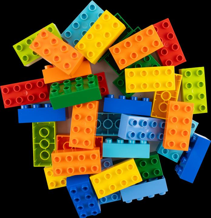 Productafbeelding LEGO Duplo 2x4 stenen - 300 stuks - basisstenen 3011 BRANDNIEUW (3011)
