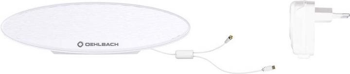 Image du produit Oehlbach Antenne plate active DVB T/T2 Scope Oval T2 Antenne (Antenne d'intérieur, DVB-T / -T2)