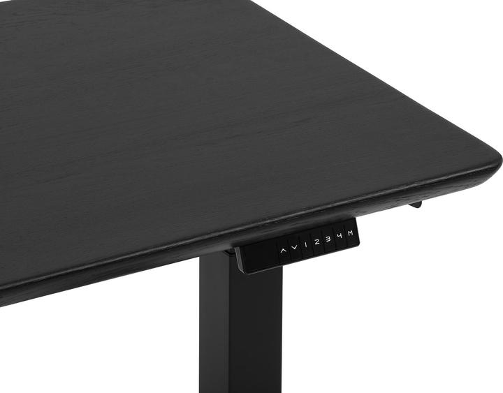 Produktbild Oakywood Standing Desk Holztisch mit Höhenverstellung - aus Massivholz - Schwarz / 120x60 / Schwarz - Oakywoo (120 x 60 cm)
