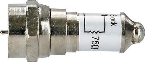 Produktbild Axing Abschlusswiderstand CFA 11-00 75 Ohm, F-Stecker, DC (90 dB, Antennenkabel)