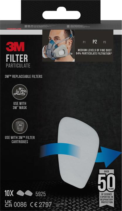 Produktbild 3M Partikelfilter (P2, 10 x)