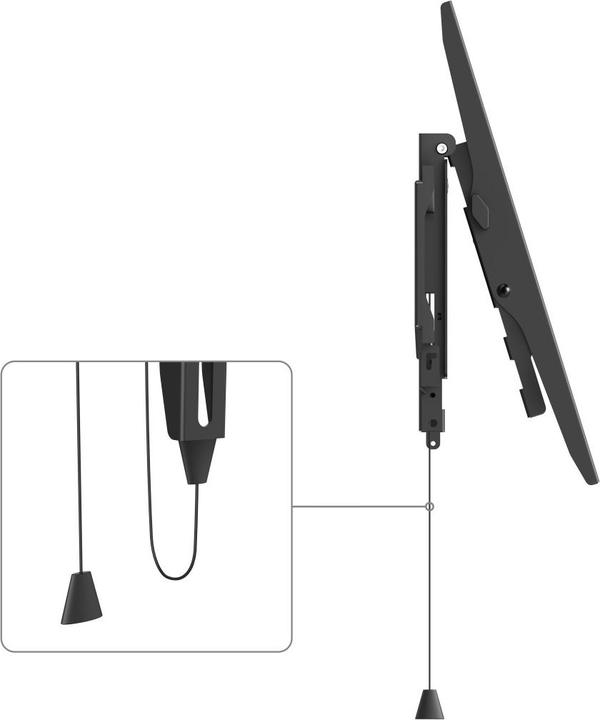 Image du produit Hama Support TV mural, inclinable, antivol, 203 cm (80") jusqu'à 50 kg (Mur, 80", 50 kg)