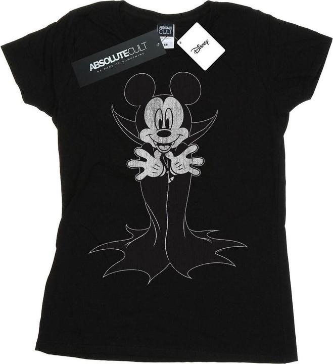 Actual product image Disney Womens/Ladies Mickey Mouse Dracula Cotton T-Shirt (M)