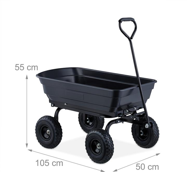 Actual product image Relaxdays Garden trolley