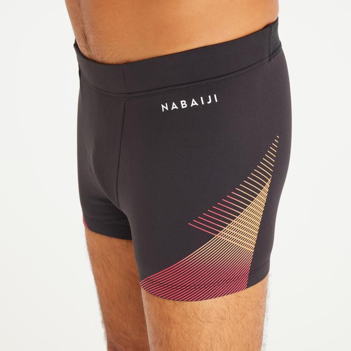 Image du produit Nabaiji Boxer de bain natation Homme - 500 Fiti noir tria rouge (XL)