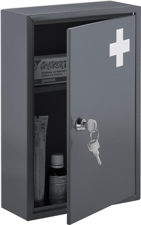 Immagine prodotto Relaxdays Armadietto dei medicinali (21,5 x 9,5 x 32 cm)