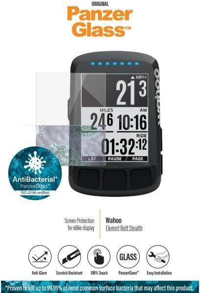Actual product image PanzerGlass Wahoo Elemnt Bolt Stealth AntiGlare antibacterial