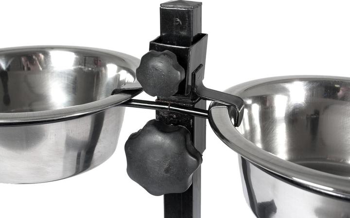 Actual product image Karlie Bowl stand with stainless steel bowls (0.38 l)