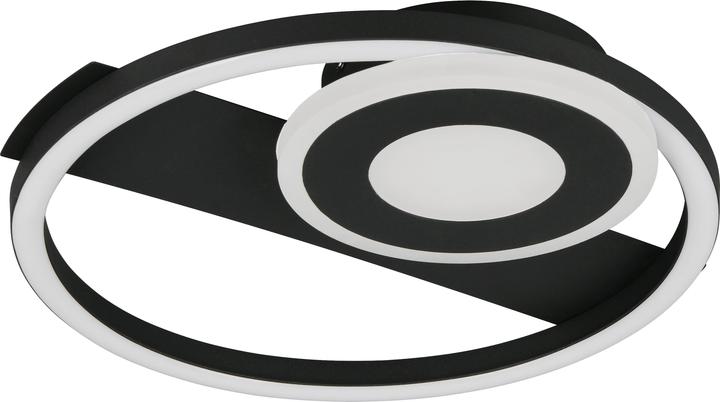 Produktbild Reality LED-Deckenleuchte HORUS, R63671132, 22W, 2500lm, 3000K, schwarz (2500 lm)