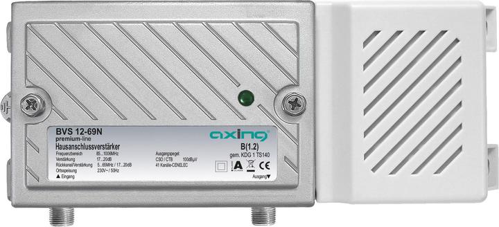 Actual product image Axing Amplifier BVS 12-69N 20 dB,100 dBaeV CSO/CTB,1006 MHz (Original remote control)