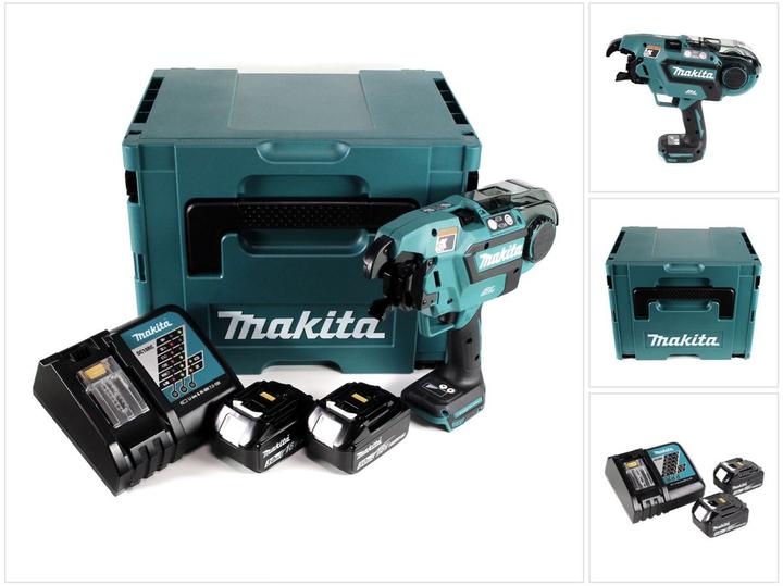 Actual product image Makita DTR 180 RFJ Battery rebar connector 18V Brushless for 0,8mm binding wire in Makpac + 2x 3,0Ah