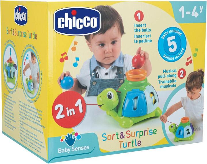 Actual product image Chicco Pull-along toy sorting turtle to pull